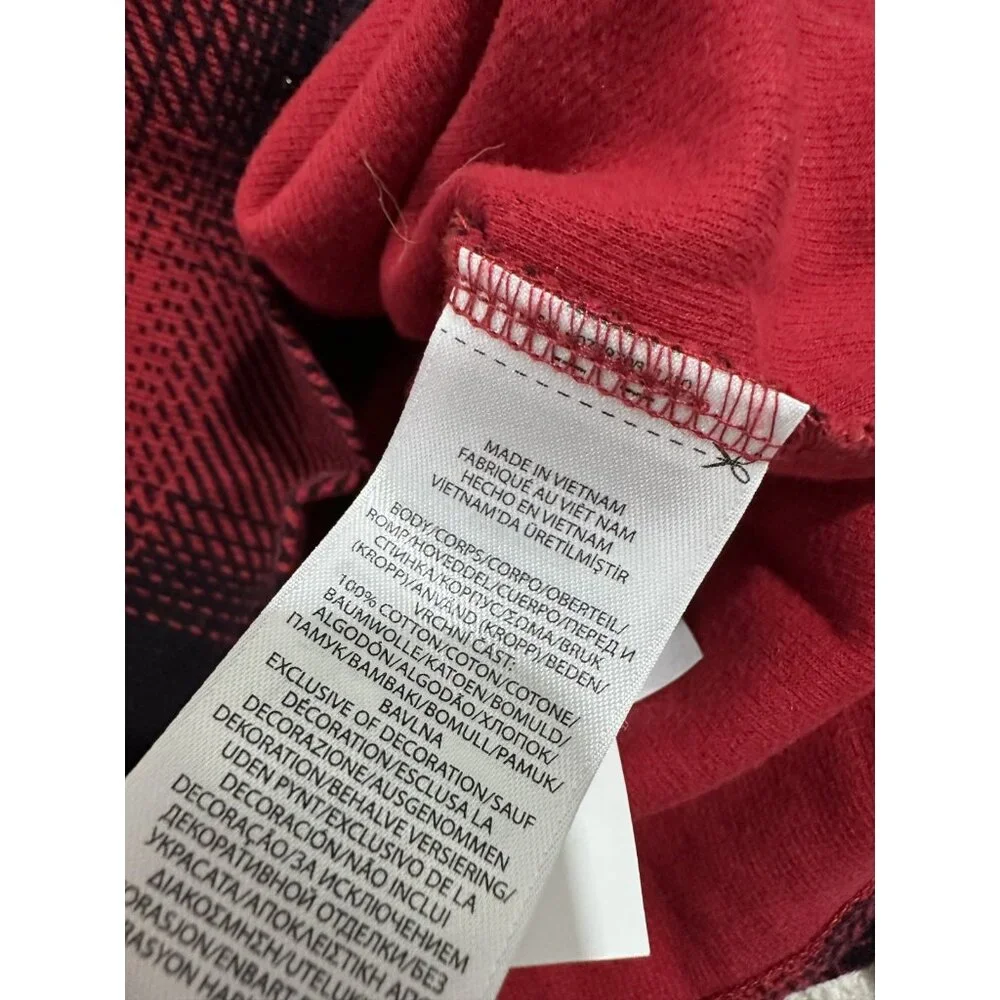 Polo Ralph‎ Lauren Medium 1/4 Zip Long Sleeve Top Mens Buffalo Plaid Mock Neck